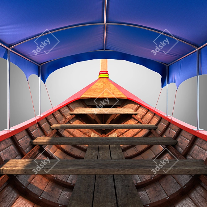 Title: Southeast Asian Longtail Boat 3D model image 2