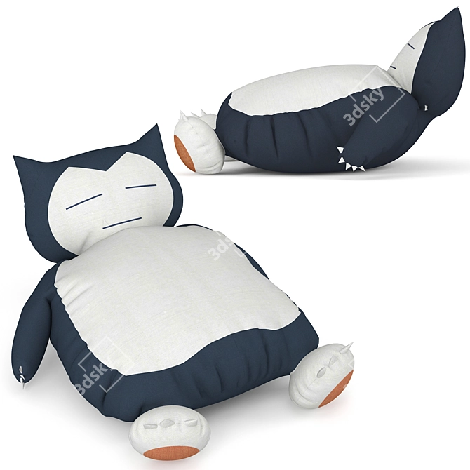 Huge Snorlax Bean Chair 3D model image 1