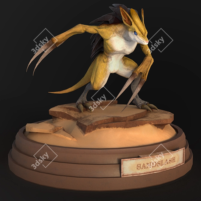 Sandslash - Collectible Pokemon Figurine (3D Model & Textures) 
Authentic Sandslash Figure with Detailed Textures 3D model image 1