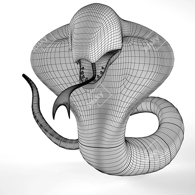 Title: Toxic serpent Pokémon 3D model image 3