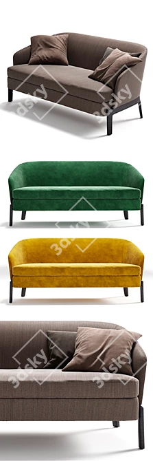 Modern MOLTENI&C CHELSEA Sofa Set 3D model image 2