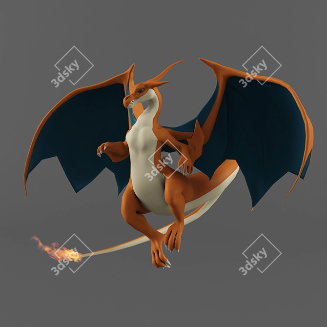 Charizard Y: The Ultimate Fire/Flying Pokémon 3D model image 1