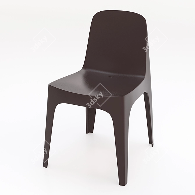 Modern Chair Solid Vondom 3D model image 1