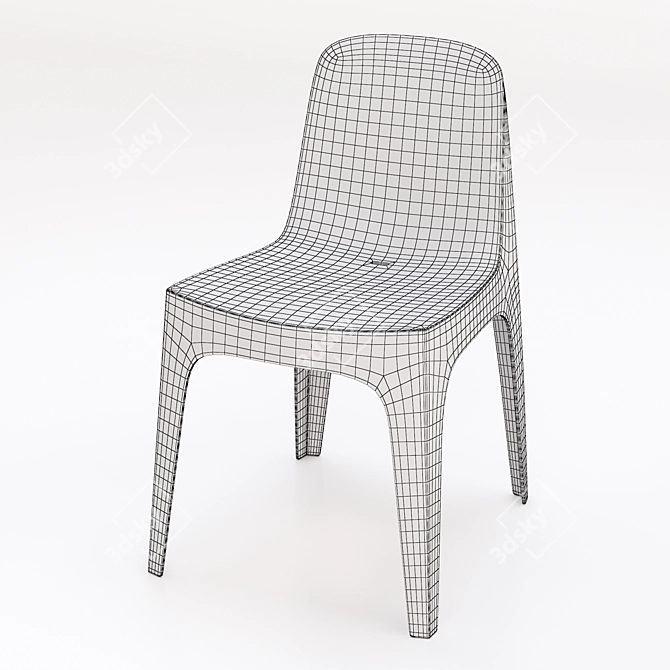 Modern Chair Solid Vondom 3D model image 3