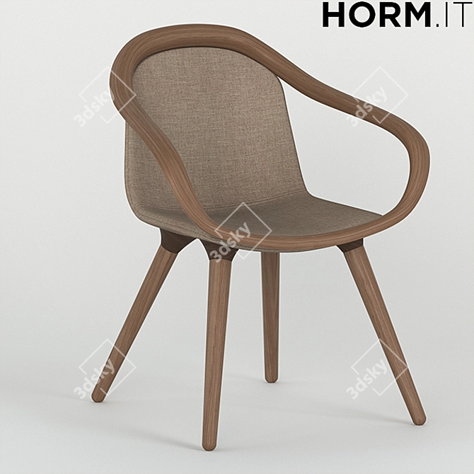 Elegant Ginevra Chairs - Timeless Beauty 3D model image 1