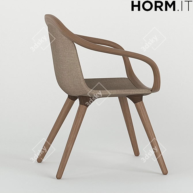 Elegant Ginevra Chairs - Timeless Beauty 3D model image 2