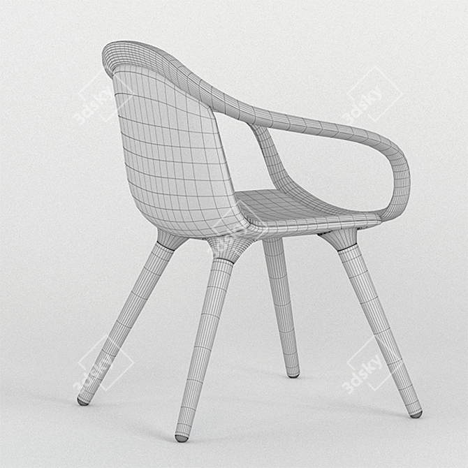 Elegant Ginevra Chairs - Timeless Beauty 3D model image 3