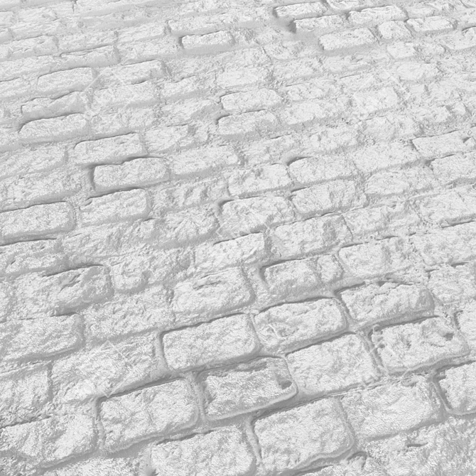 Realistic Stone Pavers 3D model image 3