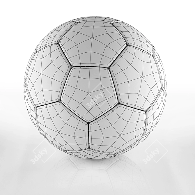 Nike FC Barcelona Soccer Ball 3D model image 3