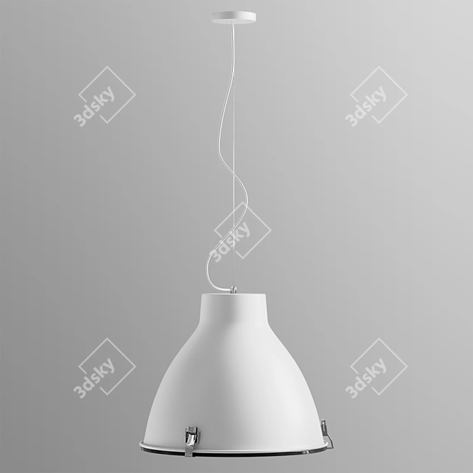 Custom Form Fargo: Customizable 42cm Lampshade 3D model image 2