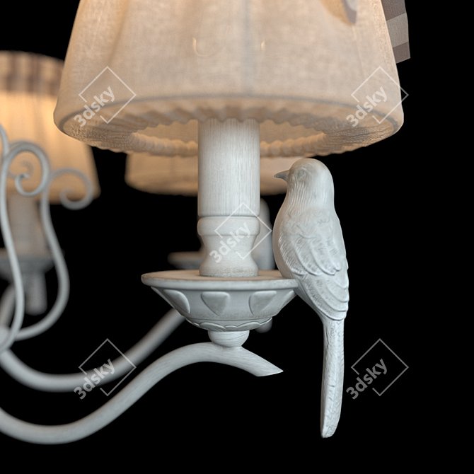 Maytoni Elegant Chandelier ARM013-06-W 3D model image 2