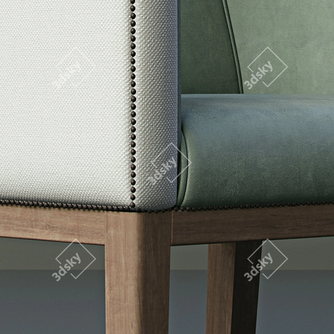 Elegant Classic Armchair 3D model image 2