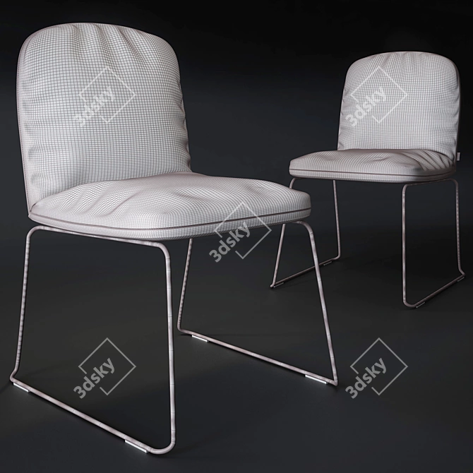 Elegant Manutti Chair: Gerd Couckhuyt Design 3D model image 3