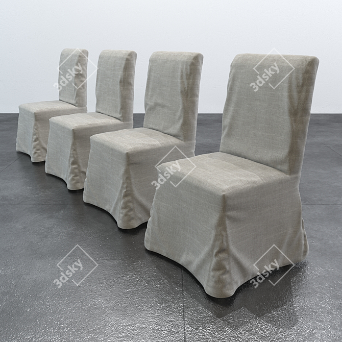 4-in-1 Chair Covers 3D model image 1
