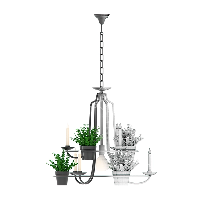 Eco-Design Hanging Garden Lamp 3D model image 2