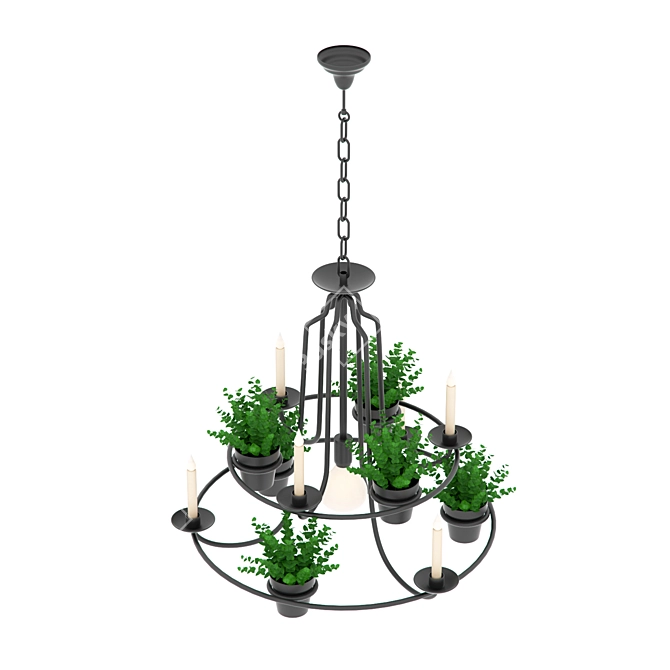 Eco-Design Hanging Garden Lamp 3D model image 3