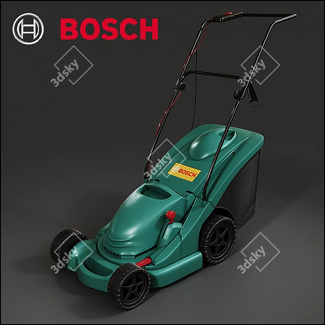 Efficient Bosch Lawn Mowers 3D model image 1