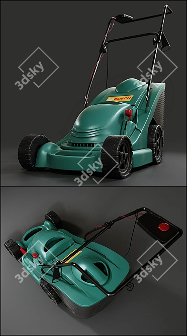 Efficient Bosch Lawn Mowers 3D model image 2