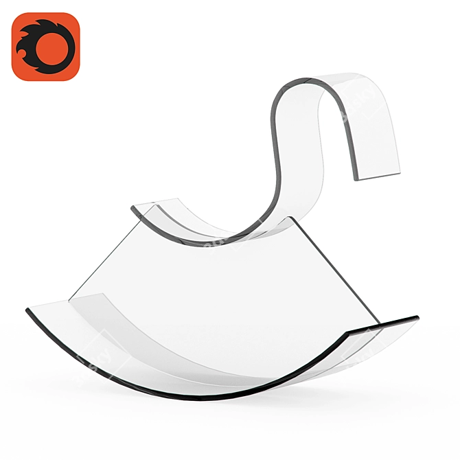 Nendo Kartell H-Horse: Modern Twist on Traditional Rocking Horse 3D model image 3