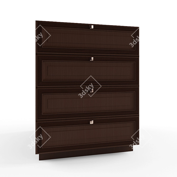 Title: Stylish Office Wardrobe and Desk 3D model image 2