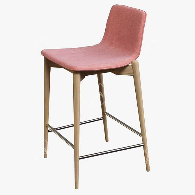 MALMÖ High Stool | Sleek Scandinavian Design 3D model image 1