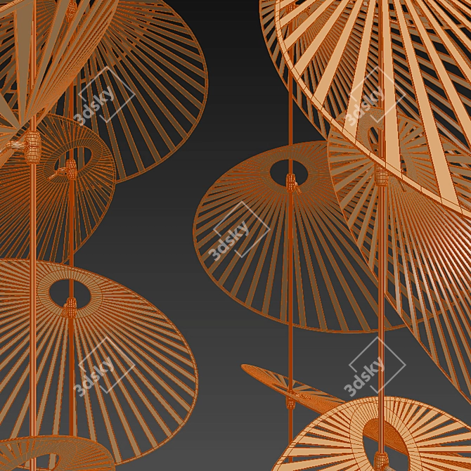 Interlinked Mechanisms Leaf 3D model image 2