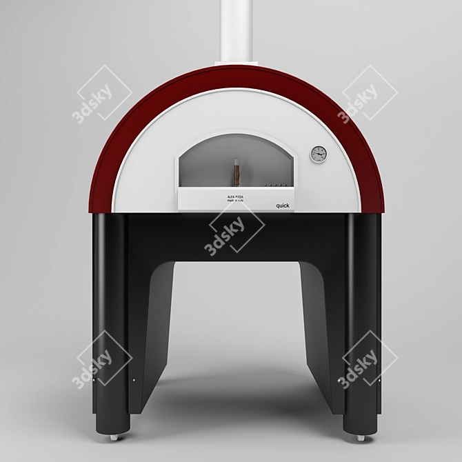 Alfa Pizza QUICK PRO Wood-burning Stove 3D model image 2