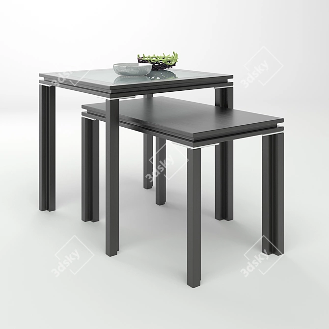 PORTOFINO: Modern Italian Console Table 3D model image 1