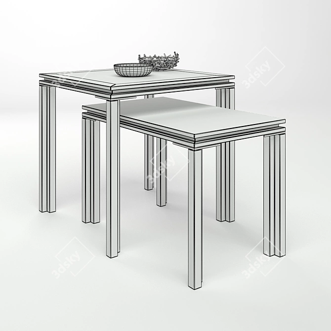 PORTOFINO: Modern Italian Console Table 3D model image 2