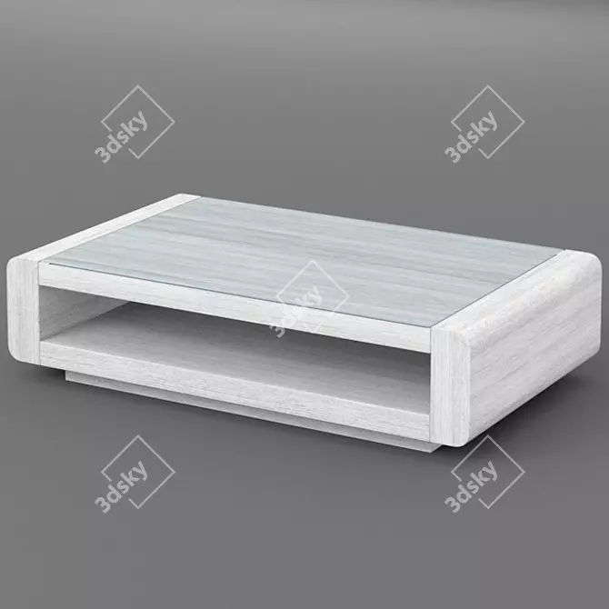 Sleek Minimalist Coffee Table 3D model image 2