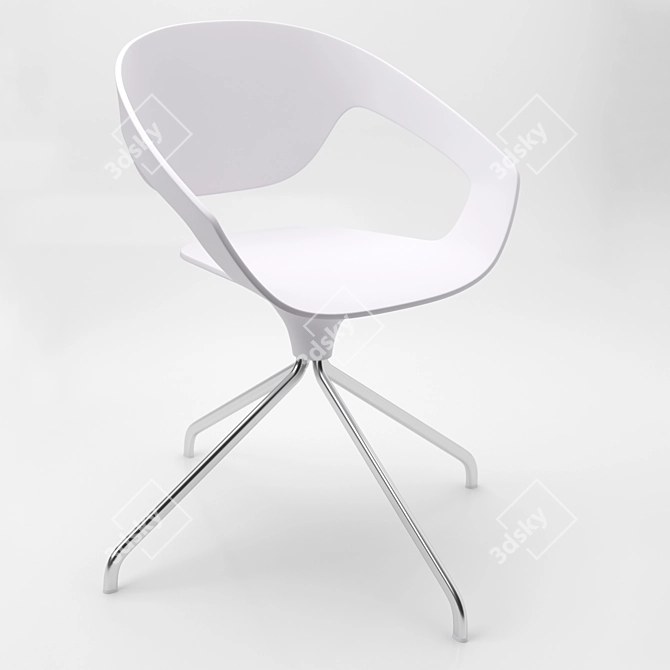 Sleek Vad Swivel Chair 3D model image 1