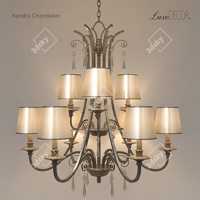 Kendra Chandelier: Elegant Illumination 3D model image 1