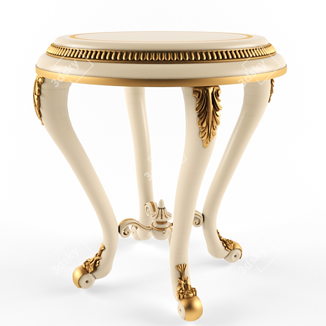Minimalist Wooden Coffee Table 3D model image 1