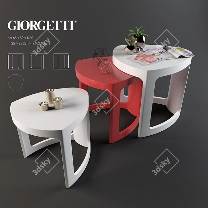 Lian Giorgetti Coffee Tables 3D model image 1