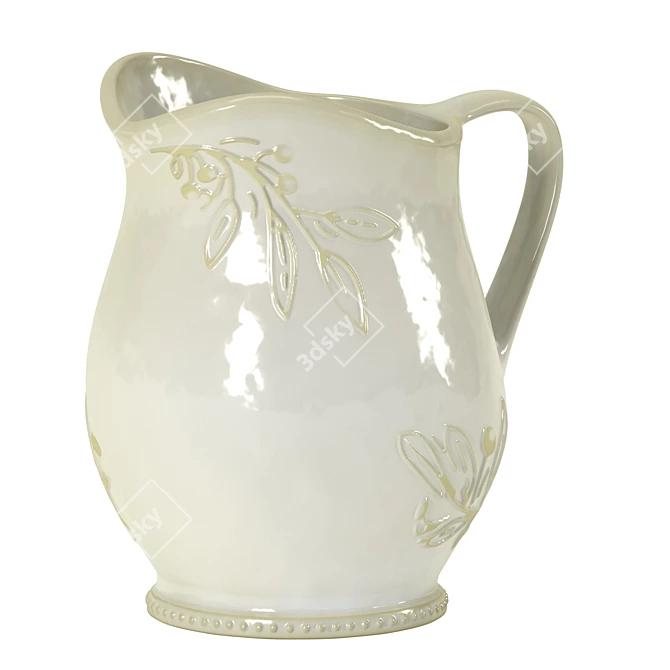 Elegant Certified International 3-qt. Pitcher 3D model image 2