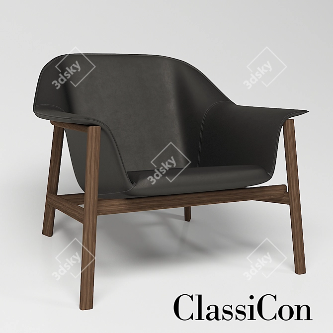 Sleek Sedan Chair by ClassiCon: Royalty and Comfort Unite 3D model image 1