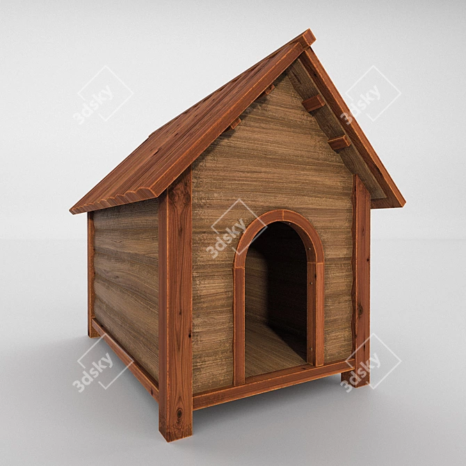 Cozy Canine Cottage 3D model image 1