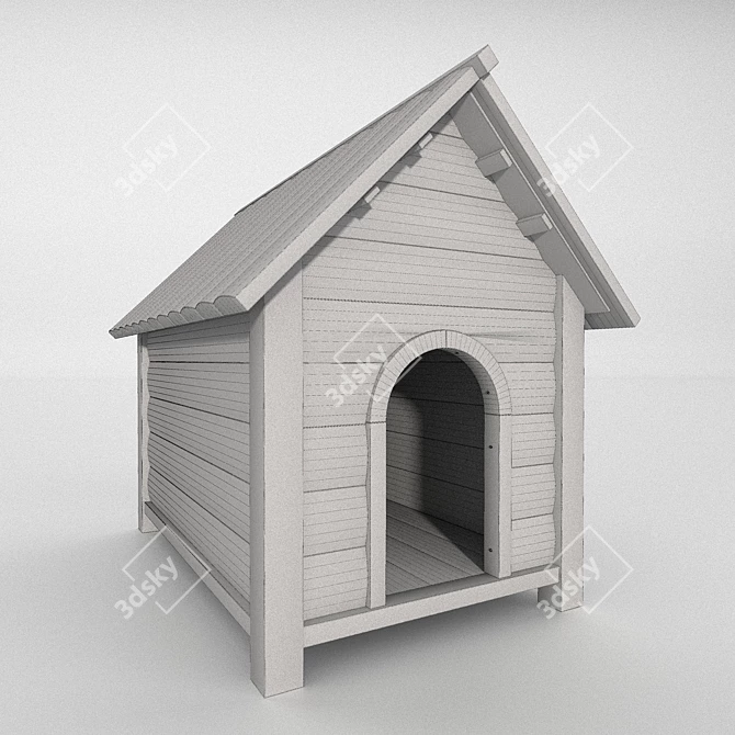 Cozy Canine Cottage 3D model image 2