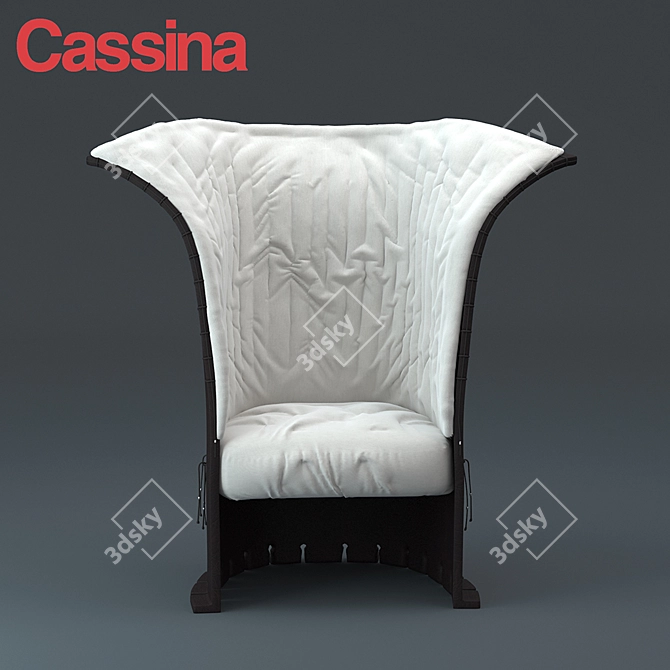 Modern Cassina 357 FELTRI Sofa 3D model image 1