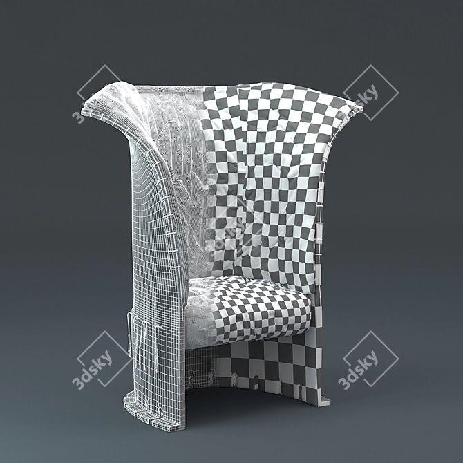 Modern Cassina 357 FELTRI Sofa 3D model image 3