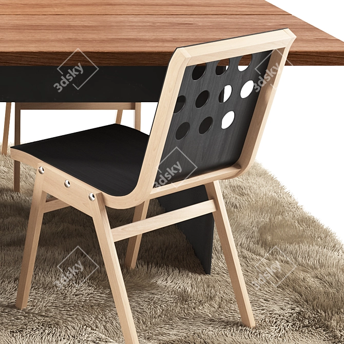 Urban Elegance: Roland Rainer Tableset 3D model image 2