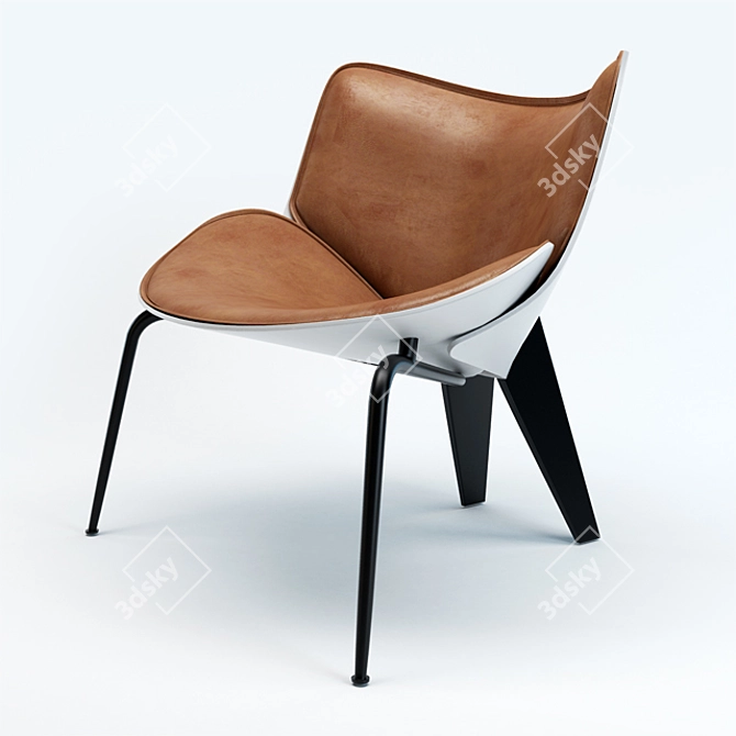 Elegant Do-Maru Chair: Modern Comfort 3D model image 1