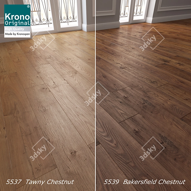 Krono Original Vintage Chestnut Laminate 3D model image 1