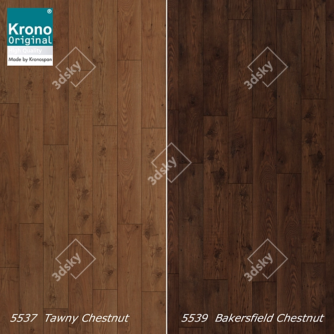 Krono Original Vintage Chestnut Laminate 3D model image 2