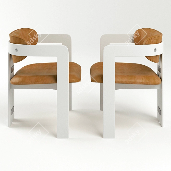 Italian Designer Savini's Pamplona Chair 3D model image 2