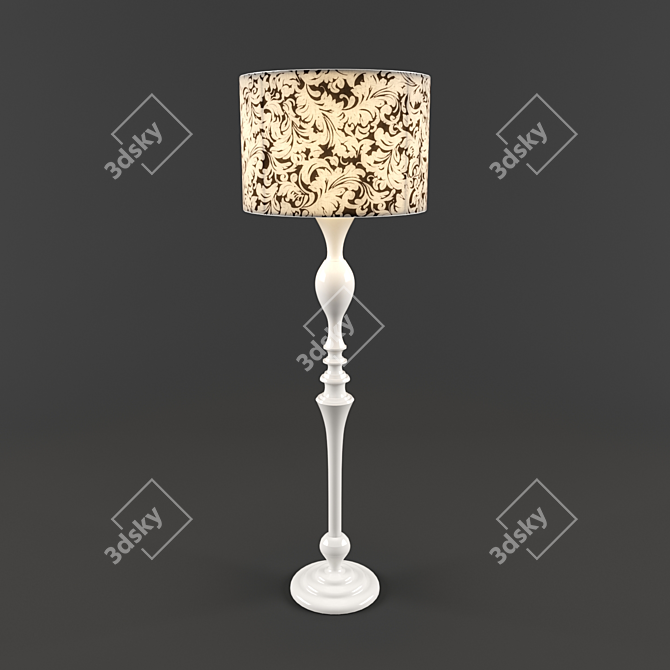 Elegante Sphere Floor Lamp 3D model image 1