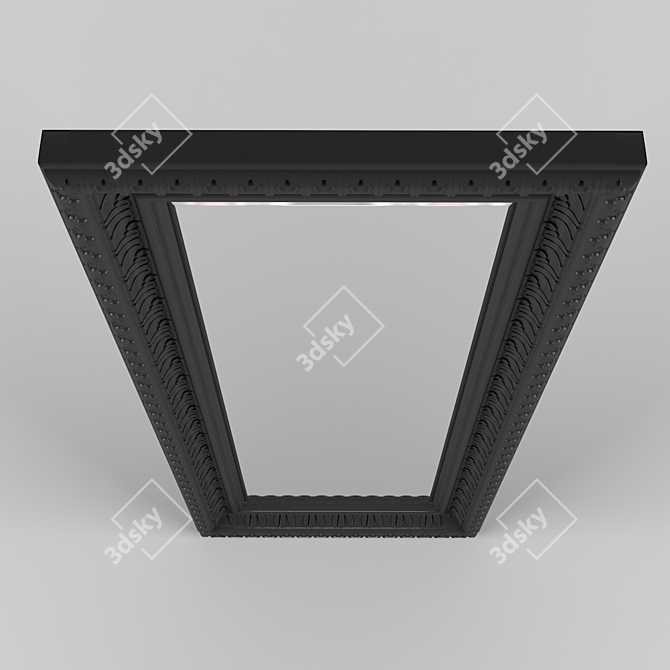 Opulent Black Mirror 95x215 cm 3D model image 2