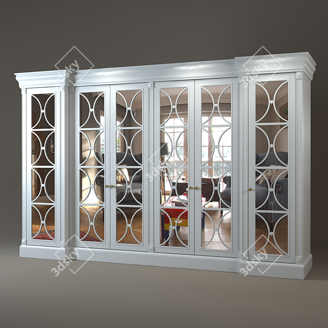  Classic Wardrobe | 3 Sizes | 3D Max & Vray 3D model image 1