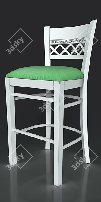 Edinburgh Bar Stool: Stylish and Functional 3D model image 2