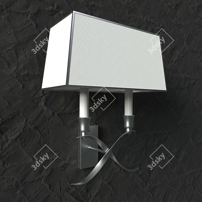 Sleek Wall Light 3D model image 1